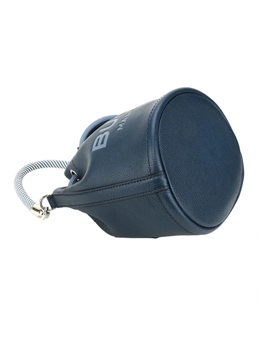 Marc Jacobs The Bucket Bag – Blue Pebbled Leather | Rope Handle | Crossbody